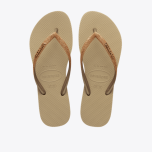 HAVAIANAS SLIM GLITTER Sand / Golden