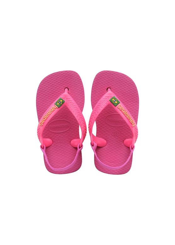 HAVAIANAS BABY BRASIL LOGO Pink flux