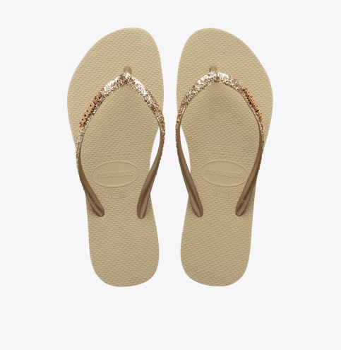  HAVAIANAS SLIM GLITTER Sand grey